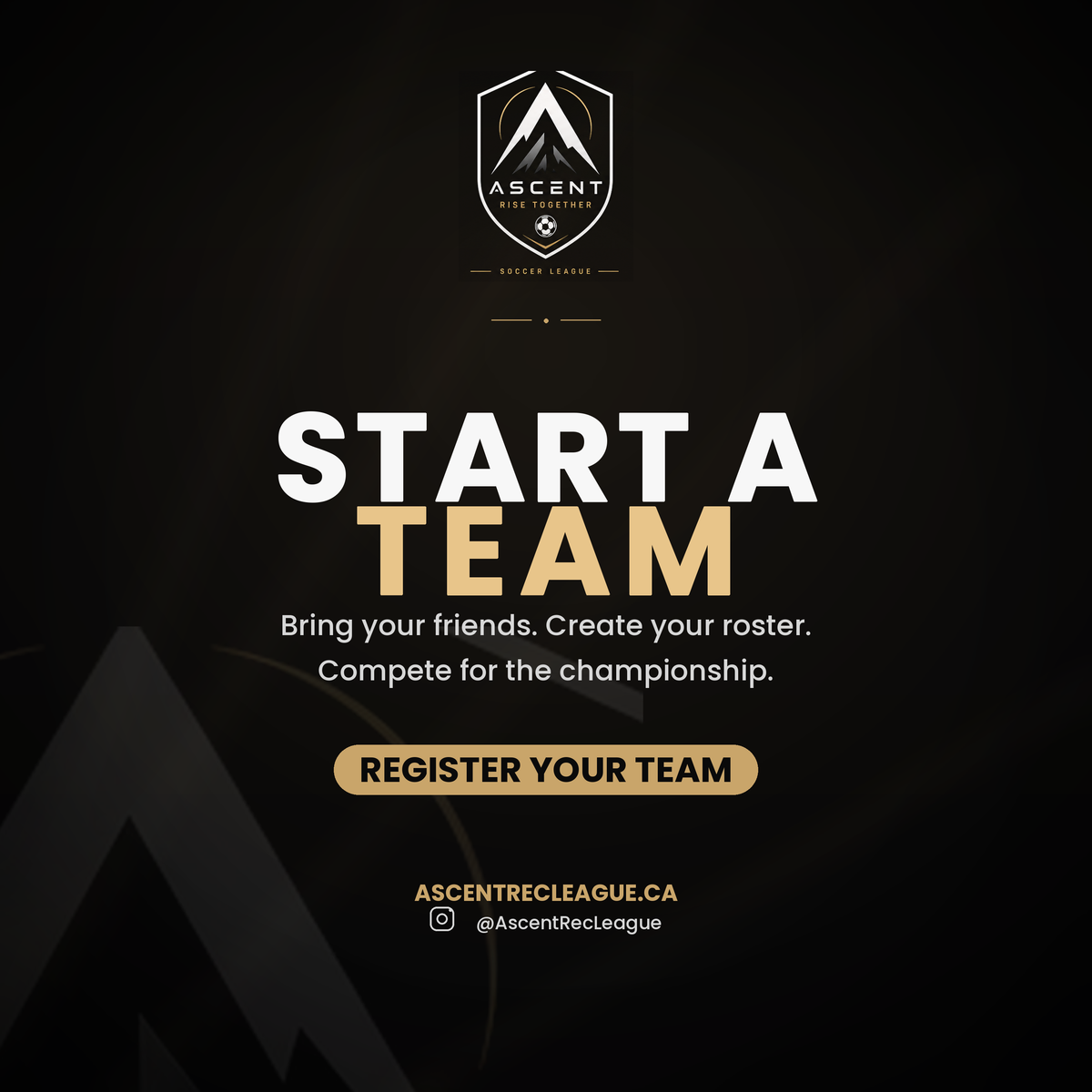 Start a Team Registration